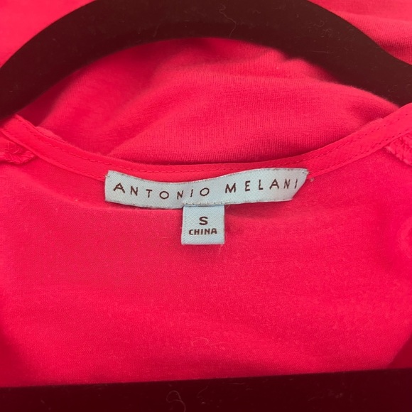 ANTONIO MELANI Fuchsia Draped Blouse - Picture 3 of 4
